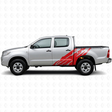 Calcomanía de vinilo lateral con gráfico de salpicaduras de barro para Toyota Hilux 2004-2015 3