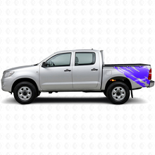 Gráfico de Salpicadura de Barro Vinilo Adhesivo Lateral Trasero para Toyota Hilux 2004-2015_2