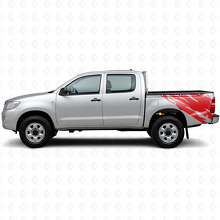 Gráfico de Salpicadura de Barro Vinilo Adhesivo Lateral Trasero para Toyota Hilux 2004-2015_3