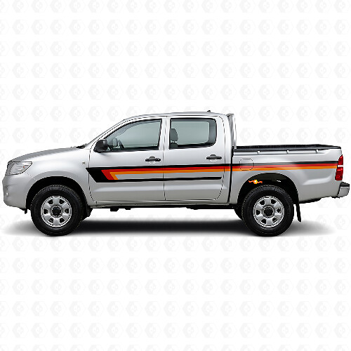 Calcomanía de Vinilo de Triple Raya para Puerta para Toyota Hilux 2004-2015