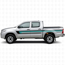 Calcomanía de Vinilo de Triple Raya para Puerta para Toyota Hilux 2004-2015_2