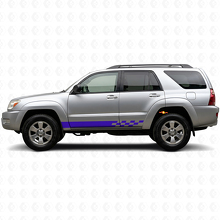 Calcomanía Vinilo para Paneles Laterales con Rayas a Cuadros para Toyota 4Runner 2002-2009_2