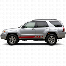 Calcomanía Vinilo para Paneles Laterales con Rayas a Cuadros para Toyota 4Runner 2002-2009_3