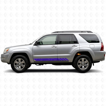 Calcomanía de Vinilo de Rayas en Estilo Topográfico para Puertas Toyota 4Runner 2002-2009 2