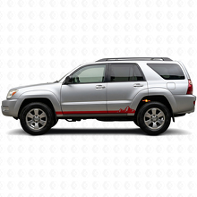 Calcomanía de vinilo de franjas delgadas con montaña para paneles laterales Toyota 4Runner 2002-2009_3