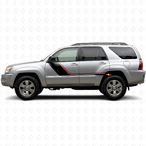 Kit de Calcomanías Laterales de Doble Raya para Toyota 4Runner 2002-2009 1
