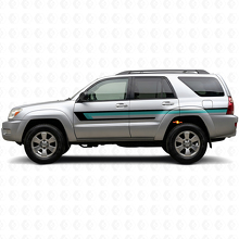Calcomanía de vinilo de rayas triples para puerta lateral para Toyota 4Runner 2002-2009_2