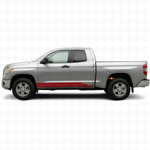 Kit de calcomanías de vinilo de franjas curvas para paneles laterales para Toyota Tundra 2007-2021_3