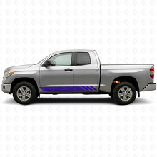 Calcomanía de vinilo con rayas de estilo topográfico para puertas Toyota Tundra 2007-2021_2