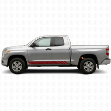 Calcomanía de vinilo con rayas de estilo topográfico para puertas Toyota Tundra 2007-2021_3