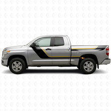 Kit de calcomanías de vinilo con franjas gemelas para puertas y laterales traseros para Toyota Tundra 2007-2021_2