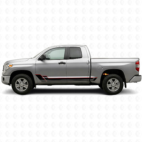 Kit de Calcomanías de Vinilo de Paneles Laterales con Rayas Gemelas para Toyota Tundra 2007-2021