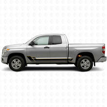 Kit de Calcomanías de Vinilo de Paneles Laterales con Rayas Gemelas para Toyota Tundra 2007-2021_2