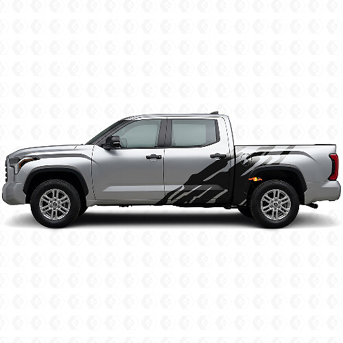 Calcomanía lateral de vinilo gráfico de salpicaduras de lodo para Toyota Tundra 2022+ 1