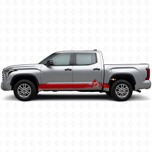 Kit de calcomanías de vinilo con rayas estilo montañas para paneles laterales Toyota Tundra 2022+_3
