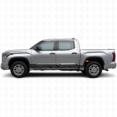 Calcomanía de Vinilo para Paneles Laterales con Rayas Entretejidas para Toyota Tundra 2022+