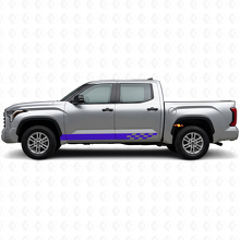 Calcomanía de vinilo con franjas a cuadros para el panel lateral de Toyota Tundra 2022+_2