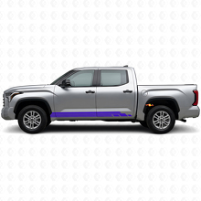 Kit de calcomanías de vinilo para paneles laterales con franjas curvas para Toyota Tundra 2022+_2