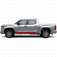 Kit de calcomanías de vinilo para paneles laterales con franjas curvas para Toyota Tundra 2022+_3
