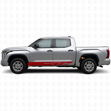 Calcomanía de vinilo decorativa con franjas para paneles laterales Toyota Tundra 2022+_3