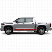 Calcomanía de vinilo con rayas estilo topográfico para puertas Toyota Tundra 2022+_3