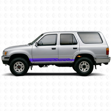 Vinilo adhesivo de panel lateral con rayas entrelazadas para Toyota 4Runner 1989-1995 2