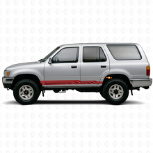 Vinilo adhesivo de panel lateral con rayas entrelazadas para Toyota 4Runner 1989-1995 3