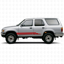 Kit de calcomanías de vinilo con franjas curvas para paneles laterales para Toyota 4Runner 1989-1995_3