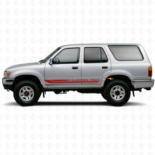 Calcomanía de Vinilo con Franjas Curvas a Cuadros para Paneles Laterales de Toyota 4Runner 1989-1995_3