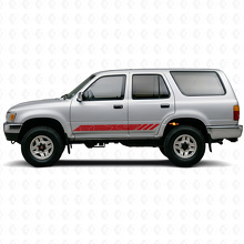 Calcomanía de vinilo para puertas con franjas de estilo topográfico para Toyota 4Runner 1989-1995_3