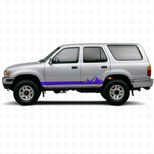 Vinilo Adhesivo para Paneles Laterales con Rayas Finas y Montañas para Toyota 4Runner 1989-1995_2