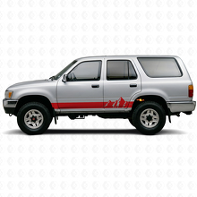 Vinilo de tiras anchas de montañas para el panel lateral del Toyota 4Runner 1989-1995_3