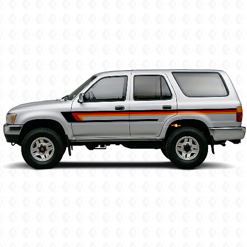 Calcomanía de Vinilo de Triple Raya para la Puerta Lateral de Toyota 4Runner 1989-1995 1