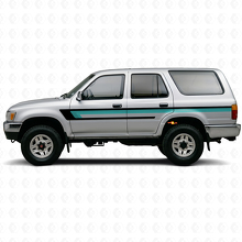 Calcomanía de Vinilo de Triple Raya para la Puerta Lateral de Toyota 4Runner 1989-1995 2