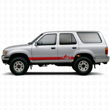 Kit de calcomanías de vinilo estilo montañas para paneles laterales de Toyota 4Runner 1989-1995 3
