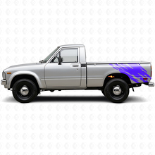 Gráfico de Salpicadura de Barro Vinilo de Lado Trasero para Toyota Hilux 1978-1983_2