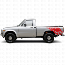 Gráfico de Salpicadura de Barro Vinilo de Lado Trasero para Toyota Hilux 1978-1983_3