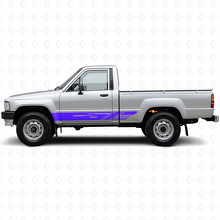 Calcomanía de vinilo para panel lateral con franjas decoradas para Toyota Hilux 1983-1988 2