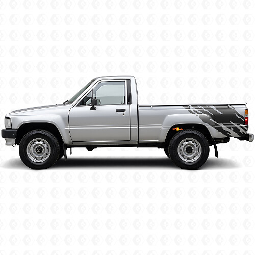 Calcomanía de Vinilo Gráfico de Salpicaduras de Barro para el Lateral Trasero Toyota Hilux 1983-1988