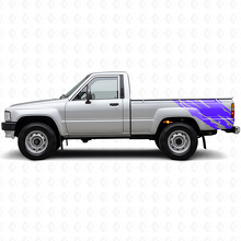 Calcomanía de Vinilo Gráfico de Salpicaduras de Barro para el Lateral Trasero Toyota Hilux 1983-1988_2