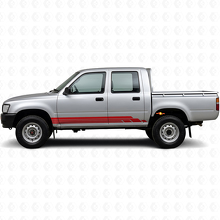 Kit de Calcomanías de Vinilo para Paneles Laterales con Rayas Curvas para Toyota Hilux 1988-1997_3