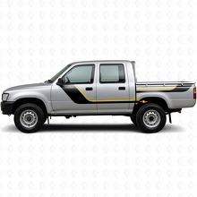 Kit de Calcomanías de Vinilo de Rayas Gemelas para Puerta y Lado Trasero para Toyota Hilux 1988-1997_2