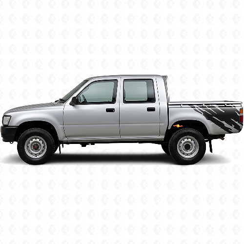 Calcomanía de vinilo para el lateral trasero con gráfico de salpicadura de barro para Toyota Hilux 1988-1997