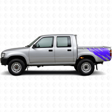 Calcomanía de vinilo para el lateral trasero con gráfico de salpicadura de barro para Toyota Hilux 1988-1997_2