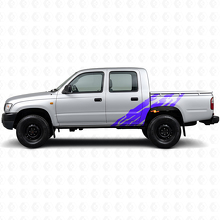 Calcomanía de vinilo lateral con gráfico de salpicadura de barro para Toyota Hilux 1997-2004_2