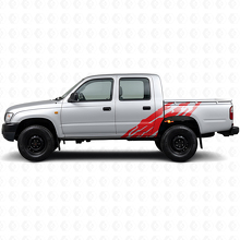 Calcomanía de vinilo lateral con gráfico de salpicadura de barro para Toyota Hilux 1997-2004_3