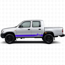 Kit de Calcomanías de Vinilo con Rayas Estilo Montañas para Paneles Laterales Toyota Hilux 1997-2004_2