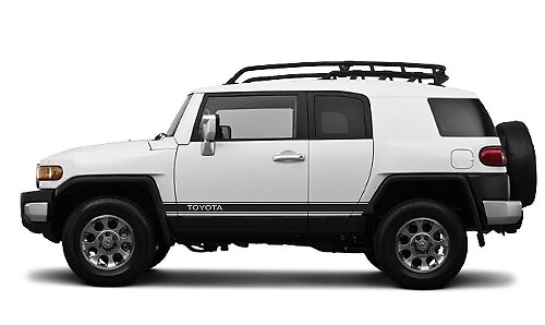 Pegatinas de vinilo para la franja lateral de la puerta Toyota para Toyota FJ Cruiser