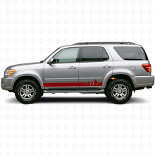 Calcomanía de vinilo con franjas anchas de montaña para panel lateral de Toyota Sequoia 2000-2007_3