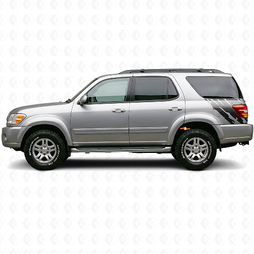Gráfico de Salpicadura de Lodo Vinilo Adhesivo para Lateral Trasero para Toyota Sequoia 2000-2007